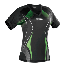 Tibhar Shirt LadyRace, L, Black/Green